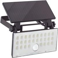 Buitenwandlamp - BRILLIANT - LUTON - LED en solar - Bewegingsmelder - Kunststof en metaal - 4 W - Zwart