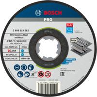 Bosch accessoires x-lock slijpschijfblik 10x standard for inox 10x125x1x22.23mm, recht - 1 stuk(s) - 2608619267