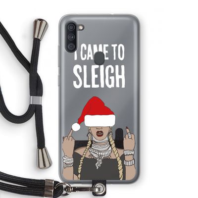 Came To Sleigh: Samsung Galaxy A11 Transparant Hoesje met koord