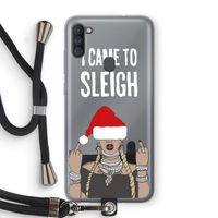 Came To Sleigh: Samsung Galaxy A11 Transparant Hoesje met koord
