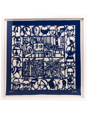 TASCHEN The Silk Scarf 'Haircut' by Ai Weiwei - Bleu