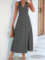Casual Small Floral Regular Fit Dress With No