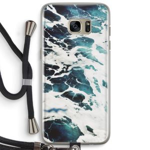 Golven: Samsung Galaxy S7 Edge Transparant Hoesje met koord