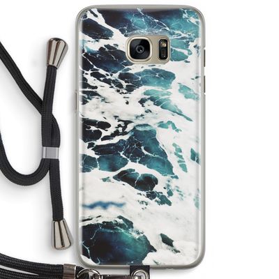 Golven: Samsung Galaxy S7 Edge Transparant Hoesje met koord