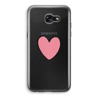 Hartje: Samsung Galaxy A5 (2017) Transparant Hoesje - thumbnail
