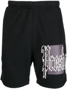 Heron Preston short de jogging Colour Blocks à logo imprimé - Noir