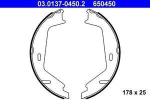 Remschoenset, parkeerrem 03013704502