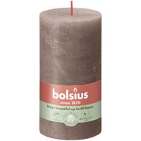 Bolsius kaars rustiek shine 7x13 cm taupe