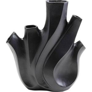 Vaas Flame zwart 29cm Kare Design