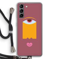 Mono V: Samsung Galaxy S21 Transparant Hoesje met koord