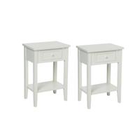 Nachtkastje Charm - 2x - Moderne stijl - MDF hout - met lade - 45 x 30 x 67 cm