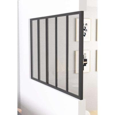 OPTIMUM Zwarte glazen dakafsluitpaal - 108 cm