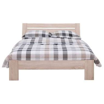 2-persoonsbed Sydney met hoofdbord - eikenkleur - 140x200 cm