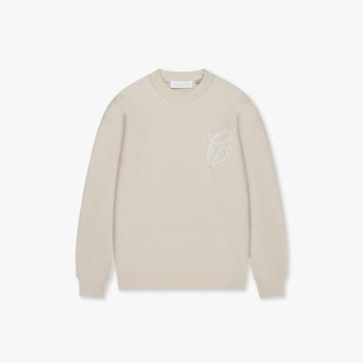 Croyez Homme Fluffy Essence Knit Sweater Cr2-fw25-05 Sweater 2102 Cream