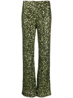 P.A.R.O.S.H. pantalon droit à sequins - Vert - thumbnail