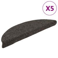 VidaXL Trapmatten zelfklevend 5 st 56x17x3 cm naaldvilt antracietkleur