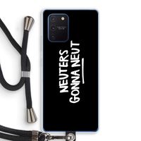 Neuters (zwart): Samsung Galaxy Note 10 Lite Transparant Hoesje met koord