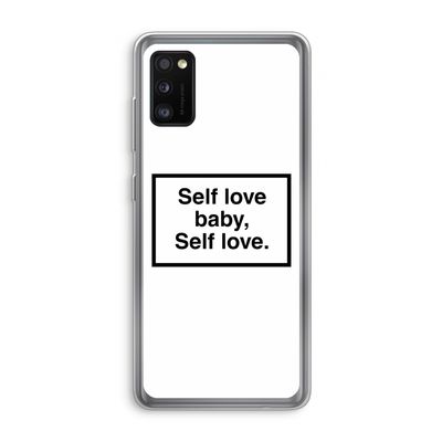Self love: Samsung Galaxy A41 Transparant Hoesje