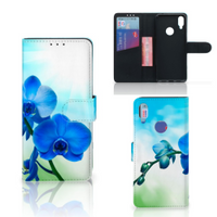 Xiaomi Redmi Note 7 Hoesje Orchidee Blauw - Cadeau voor je Moeder - thumbnail