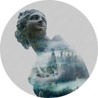 Komar Dots; Komar Home Behangcirkel Gaia - D1-049