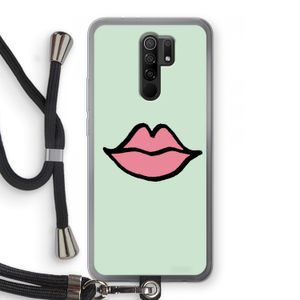 Kusje: Xiaomi Redmi 9 Transparant Hoesje met koord