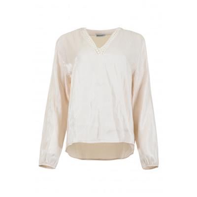 Maicazz - Beige | Dames | Blouse | Beige | L | regular | Kamst mode