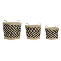 Mandenset DKD Home Decor Vezel (40 x 40 x 35 cm)