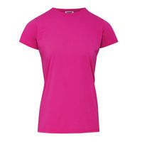 Basic t-shirt comfort colors fuchsia roze voor dames XL (42/54)  - - thumbnail