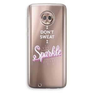 Sparkle quote: Motorola Moto G6 Transparant Hoesje