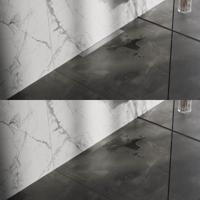 Douchegoot Brauer Geborsteld RVS Muur Montage Inclusief Vloerflens 50x7 cm Zero Tegelinlegrooster Omkeerbaar