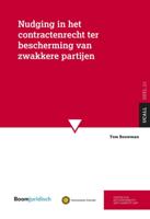 Nudging in het contractenrecht ter bescherming van zwakkere partijen (Paperback)