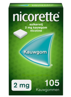 Nicorette Suikervrij 2mg Kauwgom