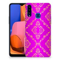 Siliconen Hoesje Samsung Galaxy A20s Barok Roze - thumbnail