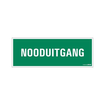 Deco veilig.bord nooduitgang - Pickup