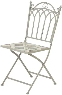 Outdoor Living by Decoris bistrostoel marrakech lichtgrijs
