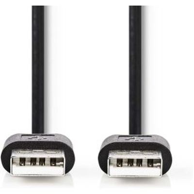 Nedis CCGL60001BK20 USB-kabel 2 m USB 2.0 USB C Zwart