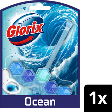 Glorix Actief Blauw Water Toiletblok Ocean 1 stuk bij Jumbo