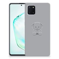 Samsung Galaxy Note 10 Lite Telefoonhoesje met Naam Grijs Baby Olifant