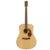 Fender PD-220E Dreadnought Natural elektrisch-akoestische westerngitaar met koffer