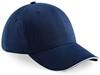 Beechfield CB20 Athleisure 6 Panel Cap - French Navy/White - One Size