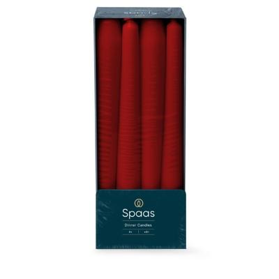 Dinerkaars d2h25 cm 8u 8st rood - Spaas