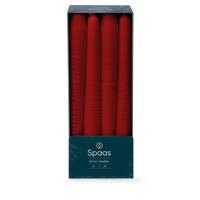 Dinerkaars d2h25 cm 8u 8st rood - Spaas