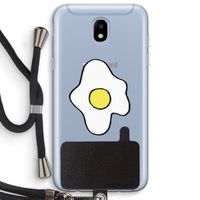Spiegelei: Samsung Galaxy J5 (2017) Transparant Hoesje met koord