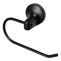 Haceka Aspen toiletrol houder rond zwart