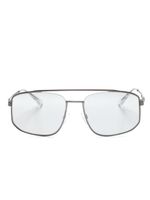 Emporio Armani lunettes de soleil à monture carrée - Gris