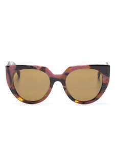 Prada Eyewear lunettes de soleil à monture papillon marbrée - Rose