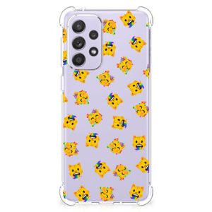 Doorzichtige Silicone Hoesje voor Samsung Galaxy A33 Katten Emojis