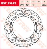 TRW Remschijf, remschijven voor de moto, MST239FS