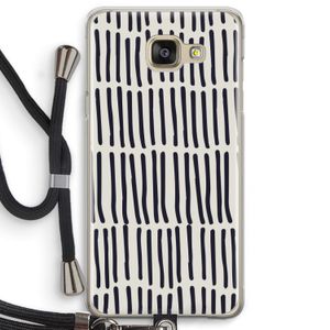 Moroccan stripes: Samsung Galaxy A5 (2016) Transparant Hoesje met koord