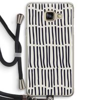 Moroccan stripes: Samsung Galaxy A5 (2016) Transparant Hoesje met koord
